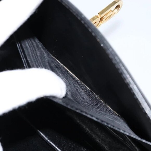 GUCCI Shoulder Bag Leather Black Gold Auth ep11506 - Picture 13 of 16